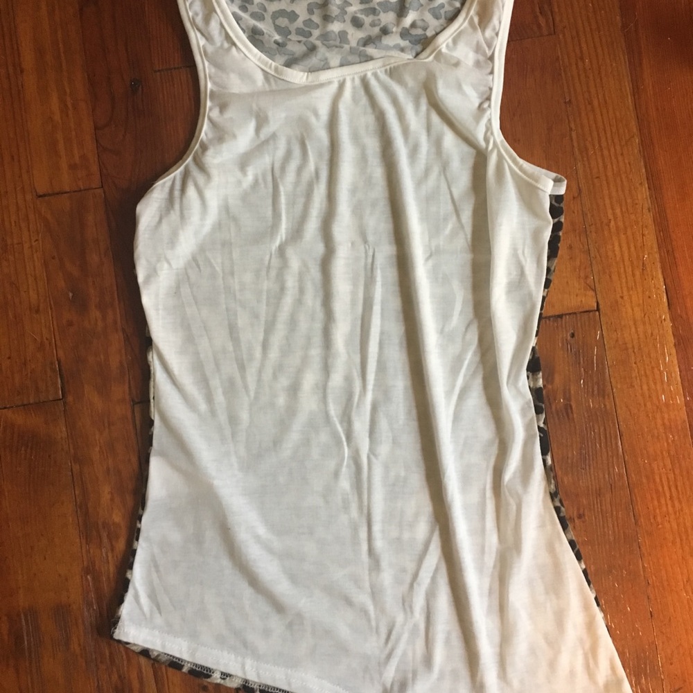 Animal print tank top
